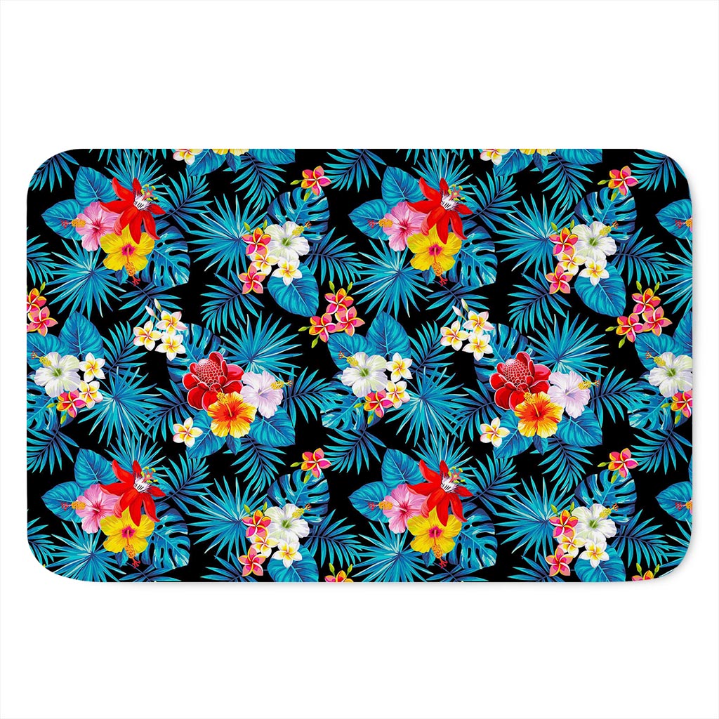 Turquoise Tropical Hawaii Pattern Print Indoor Door Mat