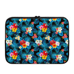 Turquoise Tropical Hawaii Pattern Print Laptop Sleeve