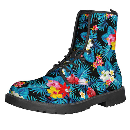 Turquoise Tropical Hawaii Pattern Print Backpack