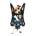 Turquoise Tropical Hawaii Pattern Print Pet Carrier Backpack
