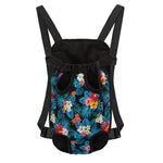 Turquoise Tropical Hawaii Pattern Print Pet Carrier Backpack