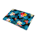 Turquoise Tropical Hawaii Pattern Print Pet Cooling Mat Cover