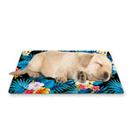 Turquoise Tropical Hawaii Pattern Print Pet Cooling Mat Cover