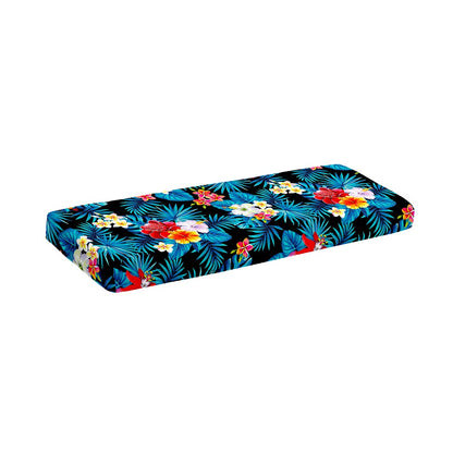 Turquoise Tropical Hawaii Pattern Print Piano Keyboard Cover