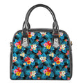 Turquoise Tropical Hawaii Pattern Print Shoulder Handbag