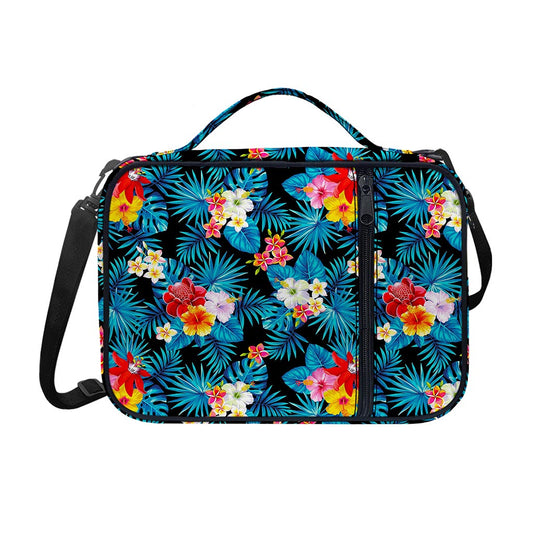 Turquoise Tropical Hawaii Pattern Print Shoulder Strap Bible Bag