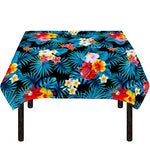 Turquoise Tropical Hawaii Pattern Print Tablecloth