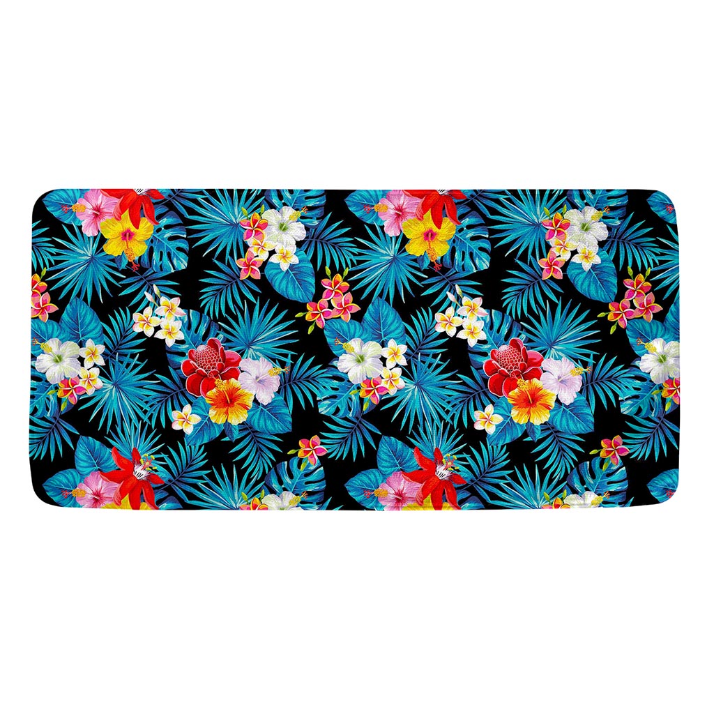 Turquoise Tropical Hawaii Pattern Print Towel