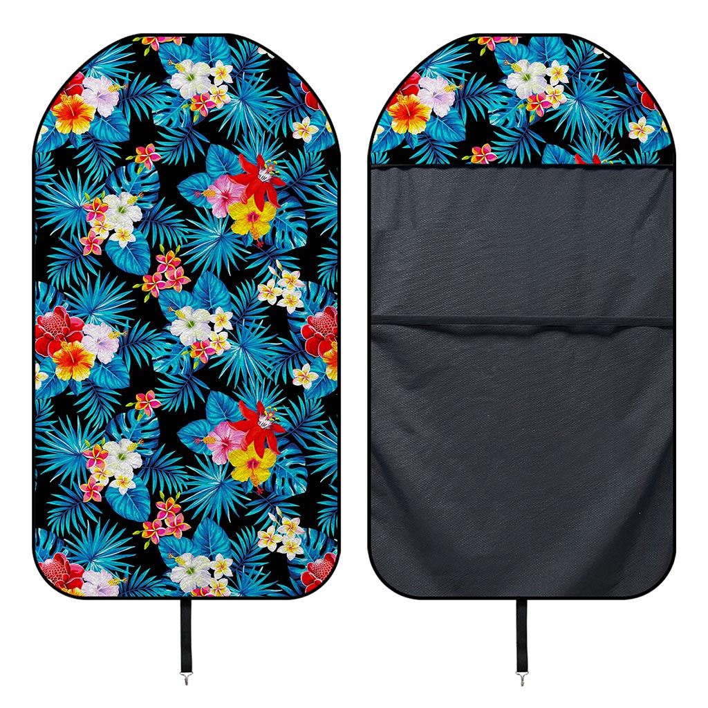 Turquoise Tropical Hawaii Pattern Print Waterproof Car Seat Cover