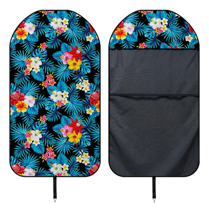 Turquoise Tropical Hawaii Pattern Print Waterproof Car Seat Cover