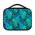 Turquoise Tropical Leaf Pattern Print Classic Bible Case