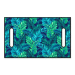 Turquoise Tropical Leaf Pattern Print Golf Cart Seat Cover