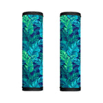 Turquoise Tropical Leaf Pattern Print Handle Covers