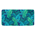 Turquoise Tropical Leaf Pattern Print Towel