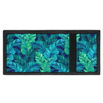 Turquoise Tropical Leaf Pattern Print Trifold Wallet