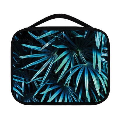 Turquoise Tropical Leaves Print Classic Bible Case