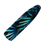 Turquoise Tropical Leaves Print Ironing Board Cover