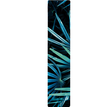 Turquoise Tropical Leaves Print Table Runner