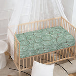 Turtle Shell Pattern Print Baby Crib Sheet