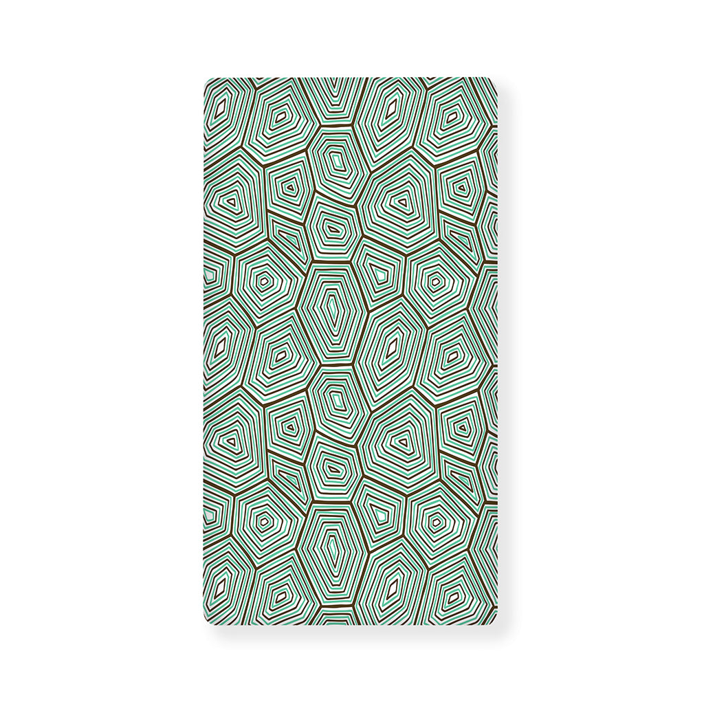 Turtle Shell Pattern Print Baby Crib Sheet