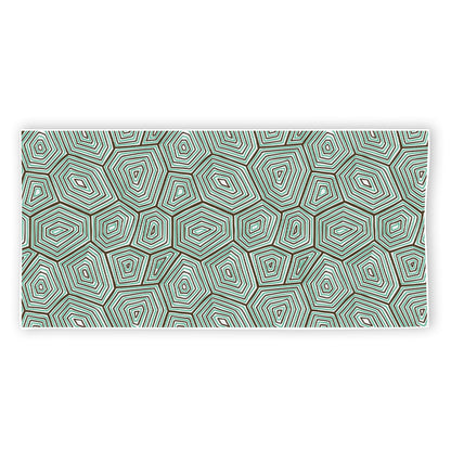 Turtle Shell Pattern Print Beach Towel