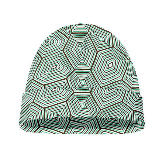Turtle Shell Pattern Print Beanie
