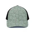 Turtle Shell Pattern Print Black Mesh Trucker Hat