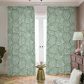 Turtle Shell Pattern Print Dimout Pencil Pleat Curtains