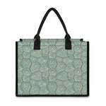Turtle Shell Pattern Print Canvas Tote Bag