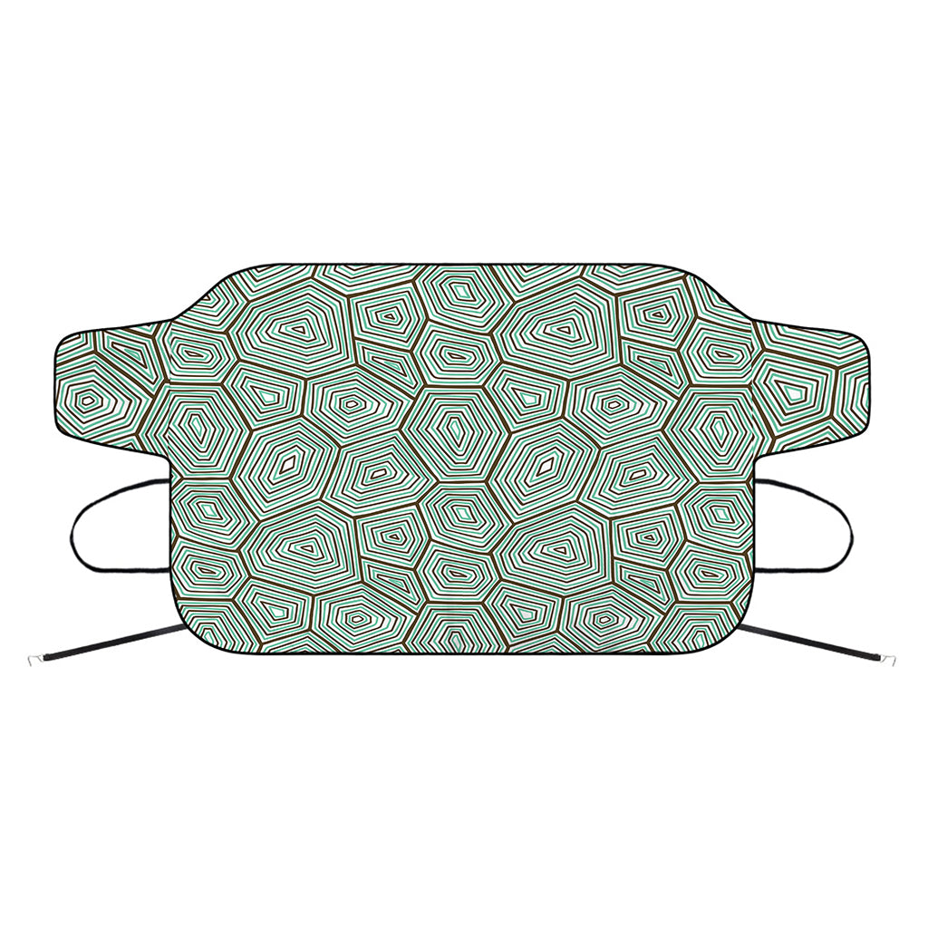 Turtle Shell Pattern Print Car Windshield Snow Cover