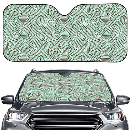 Turtle Shell Pattern Print Car Windshield Sun Shade