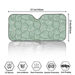 Turtle Shell Pattern Print Car Windshield Sun Shade