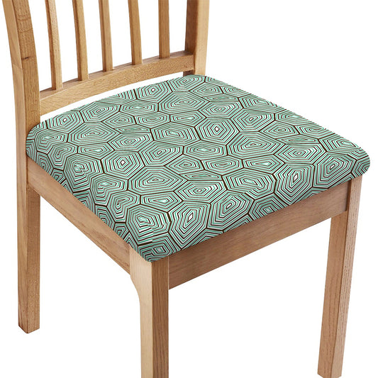 Turtle Shell Pattern Print Chair Cushion Cover