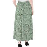 Turtle Shell Pattern Print Chiffon Maxi Skirt