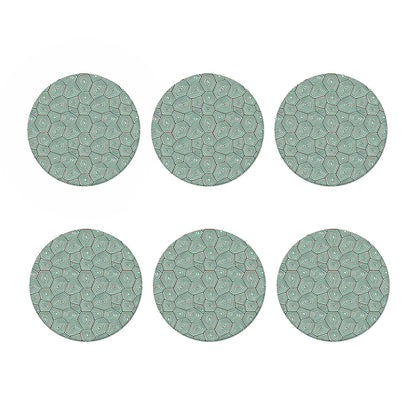 Turtle Shell Pattern Print Coaster Set