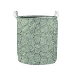 Turtle Shell Pattern Print Collapsible Laundry Basket