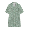Turtle Shell Pattern Print Cotton Hawaiian Shirt