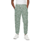 Turtle Shell Pattern Print Cotton Pants