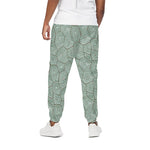 Turtle Shell Pattern Print Cotton Pants