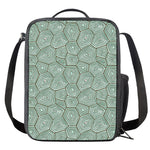 Turtle Shell Pattern Print Crossbody Lunch Bag
