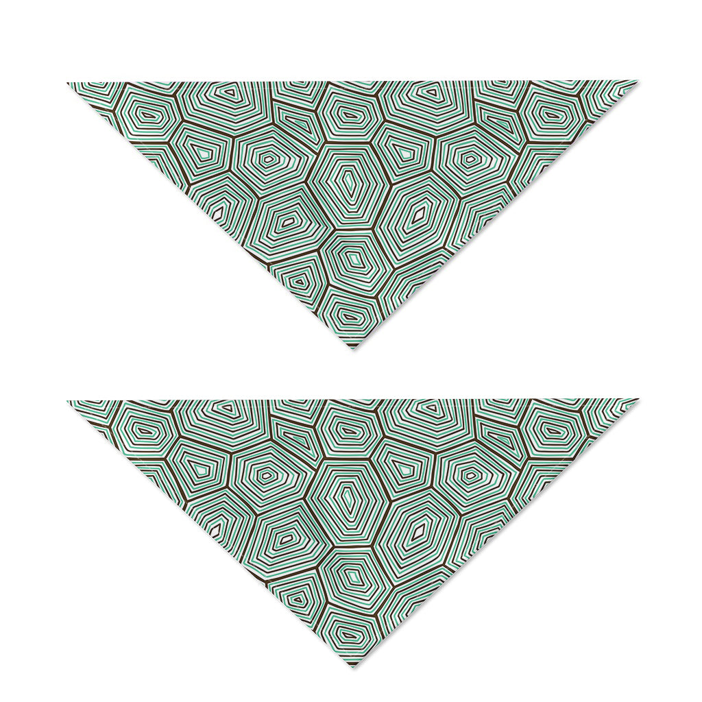 Turtle Shell Pattern Print Dog Bandana
