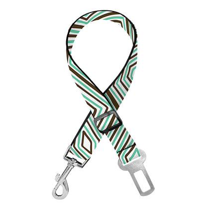 Turtle Shell Pattern Print Dog Seat Belt