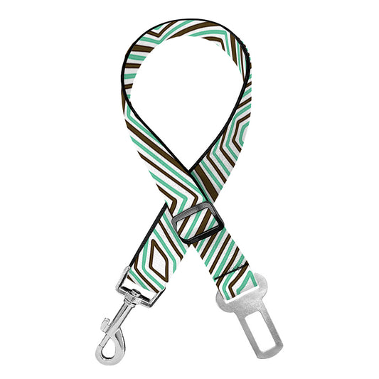 Turtle Shell Pattern Print Dog Seat Belt