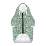 Turtle Shell Pattern Print Dog Zip Up Hoodie