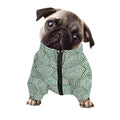 Turtle Shell Pattern Print Dog Zip Up Jacket