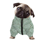 Turtle Shell Pattern Print Dog Zip Up Jacket