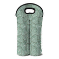 Turtle Shell Pattern Print Double Neoprene Wine Tote