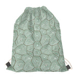 Turtle Shell Pattern Print Drawstring Bag