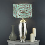 Turtle Shell Pattern Print Drum Lamp Shade