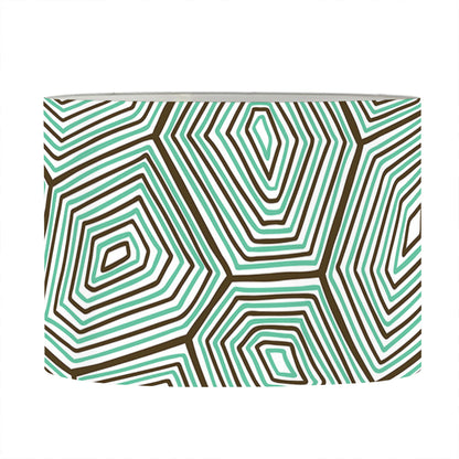 Turtle Shell Pattern Print Drum Lamp Shade
